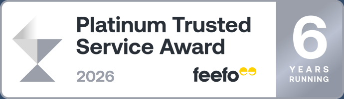 feefo Platinum Trusted Service 2026