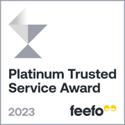 feefo Platinum Trusted Service 2023