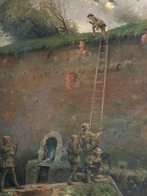 George Edmund Butler - Scaling of the walls of Le Quesnoy
