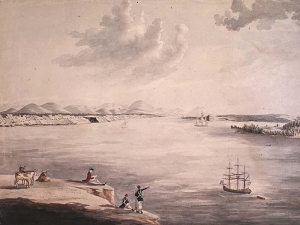 Beauport and Isle d'Orleans from Quebec c1797