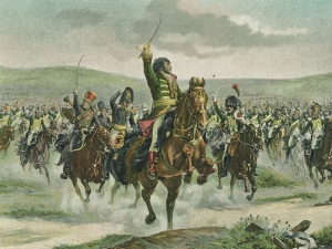 Murat leading the cavalry charge at Jena (Chartier 1895)