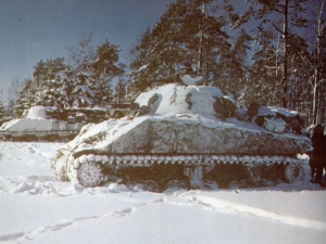 M4 Shermans outside St Vith