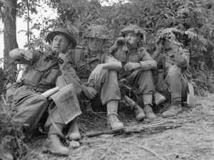 British Army Platoon Commanders plan toattack Gemmano