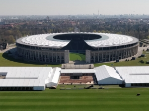 Olympic Stadium from the Bell Tower of Berlin 