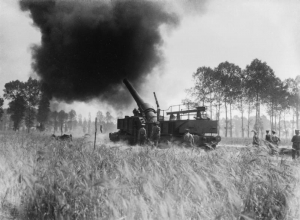 12 inch Mk IX Railway Gun Firing