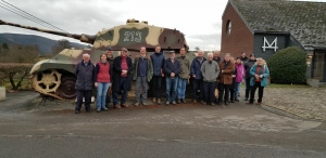 Our group with the 'captured' Tiger Tank