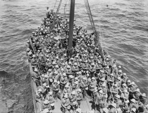 Lancashire Fusiliers bound for Cape Helles, May 1915
