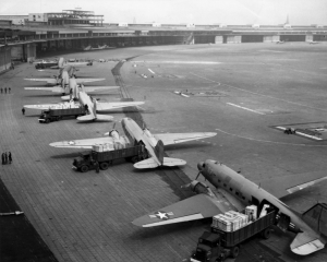 C-47 Skytrains unloading at Tempelhof Airport