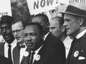 Martin Luther King Jr at a Civil Rights march