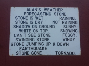 Alan's Forecasting Stone
