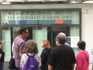 Outside The Wiesenthal Institute for Holocaust Studies