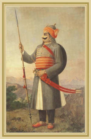 Maharana Pratap (1540-97) of the Kingdom of Mewar