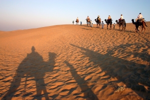 Camel trek in the Thar desert